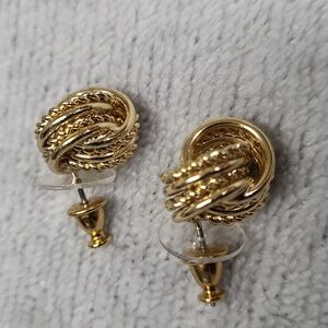 Monet Pierced Twisted Knot Earrings